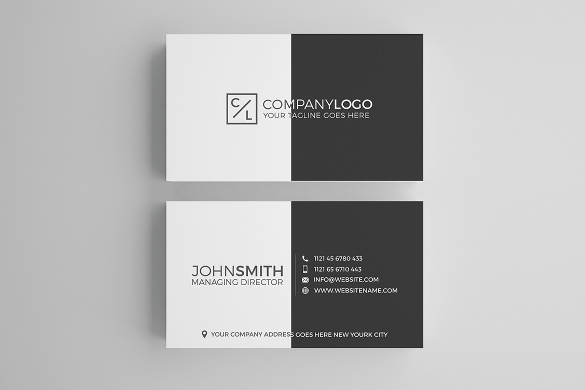 Minimal Modern Business Card Design, a Business Card Template by Shahjhan (Photo 2 of 3)