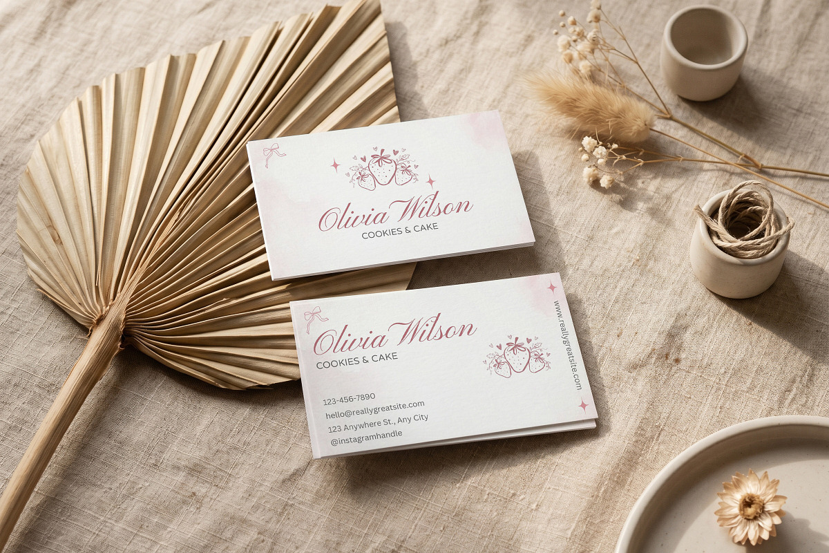 Bakery Business Card Canva Template, a Business Card Template by Arslan (Photo 2 of 6)
