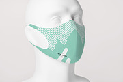 Face Mask Mock-up 3, a Mask Mockup by Yogurt86 (Thumbnail 8 of 12)