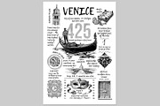 Venice: Ink & Stories – A3 Travel Po, a Print Template by vatesdesign (Thumbnail 2 of 2)