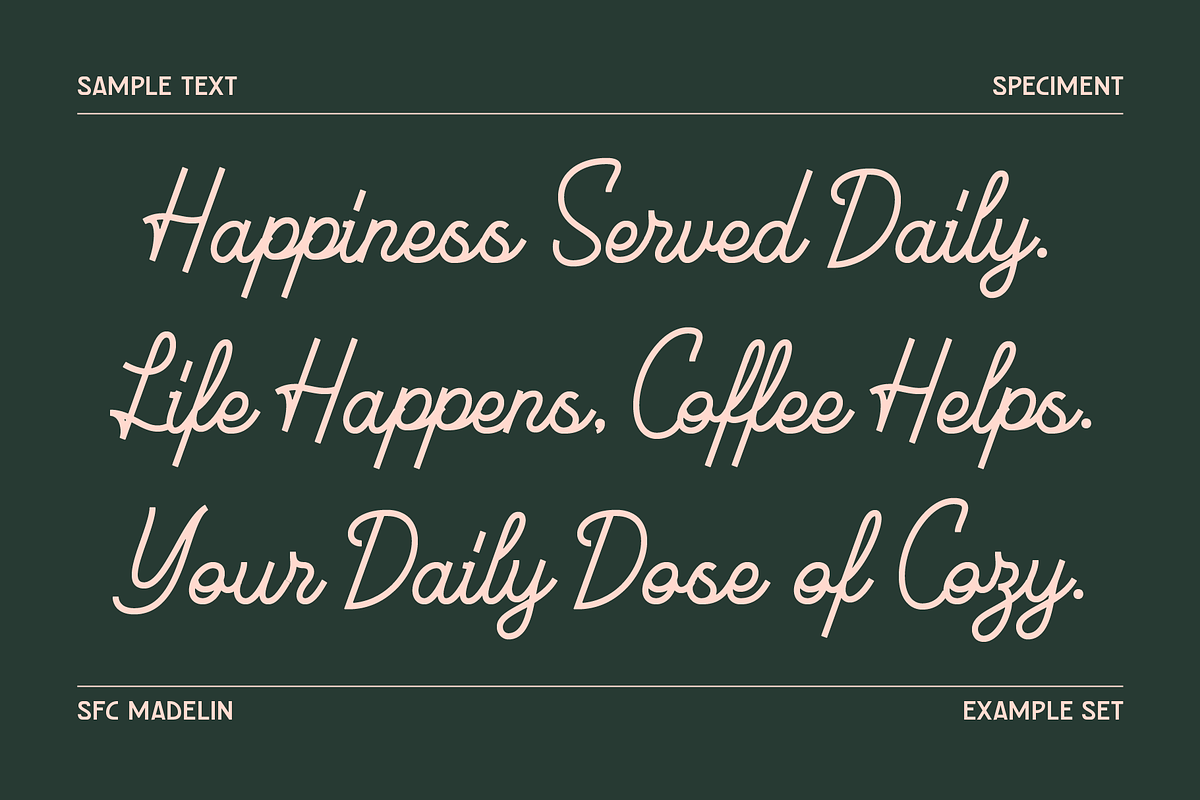 SFC Madelin, a Handwritten Font by Skilline Supply Co. (Photo 2 of 5)