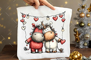 Whimsical Valentine Unicorn Clipart, an Illustration by OK Design (Thumbnail 6 of 6)