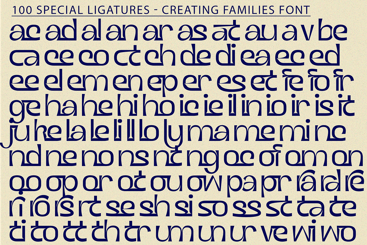 Creating Families Font, a Sans Serif Font by 177Studio (Photo 7 of 8)