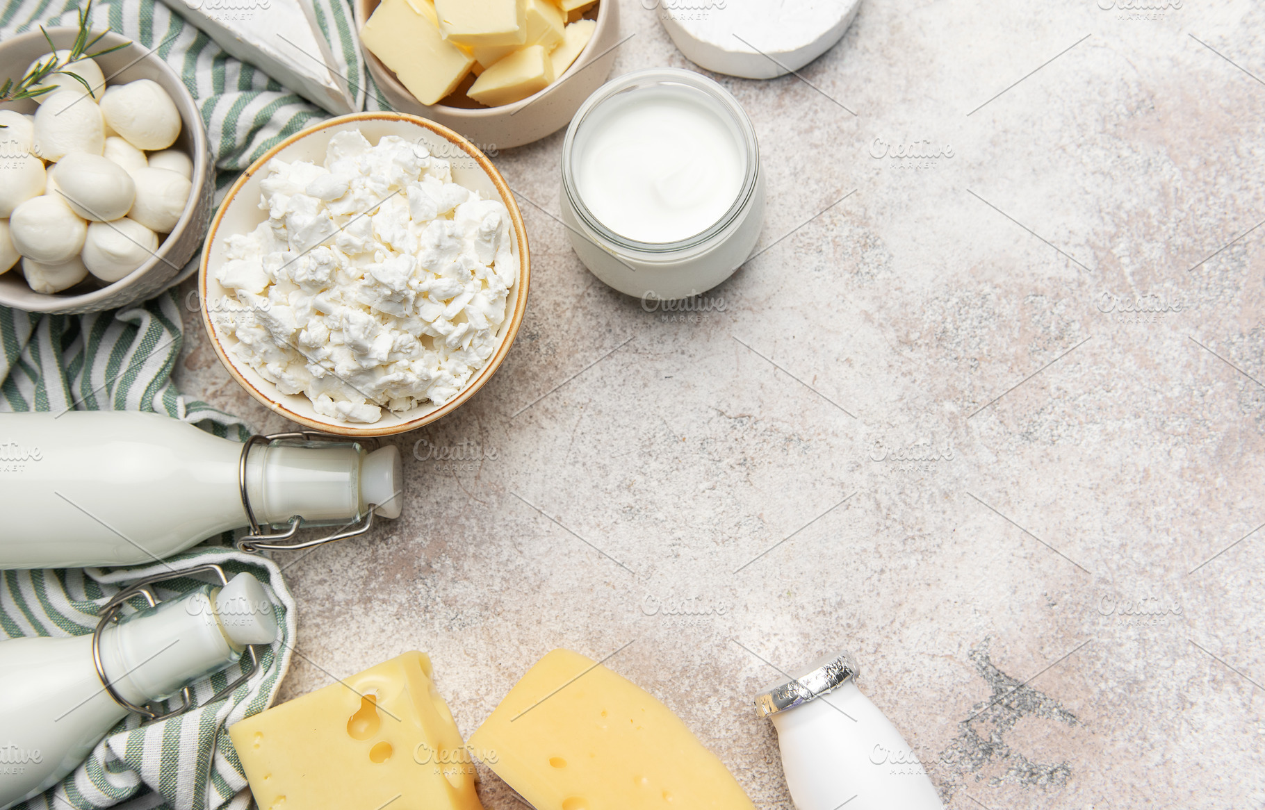 Traditional dairy products providing essential calcium and nutri, a Food & Drink Photo by Olena Rudo