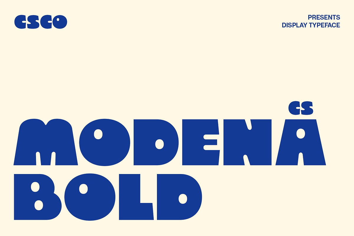 CS Modena – Bold Font, a Sans Serif Font by Craft Supply Co. (Photo 1 of 8)