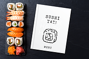 55 Sushi Doodles SVG Illustrations, a Food Illustration by HalieKStudio (Thumbnail 9 of 9)