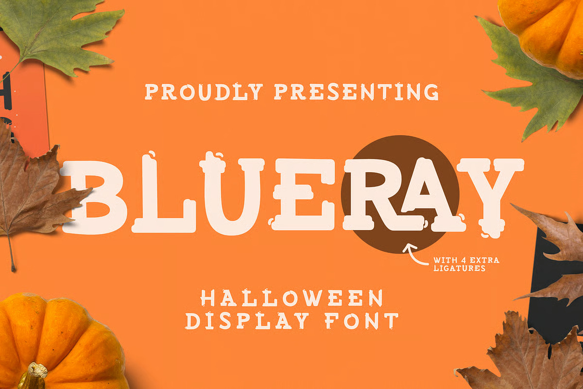 Blueray - Halloween Font, a Script Font by Runsell Studio (Photo 1 of 3)