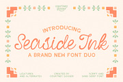 Seaside Ink · Display Font Duo, a Font by Courtney Gosser Design (Thumbnail 1 of 9)