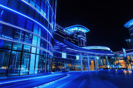 Elevated illuminated night view of M, a Photo by Iftikhar Alam