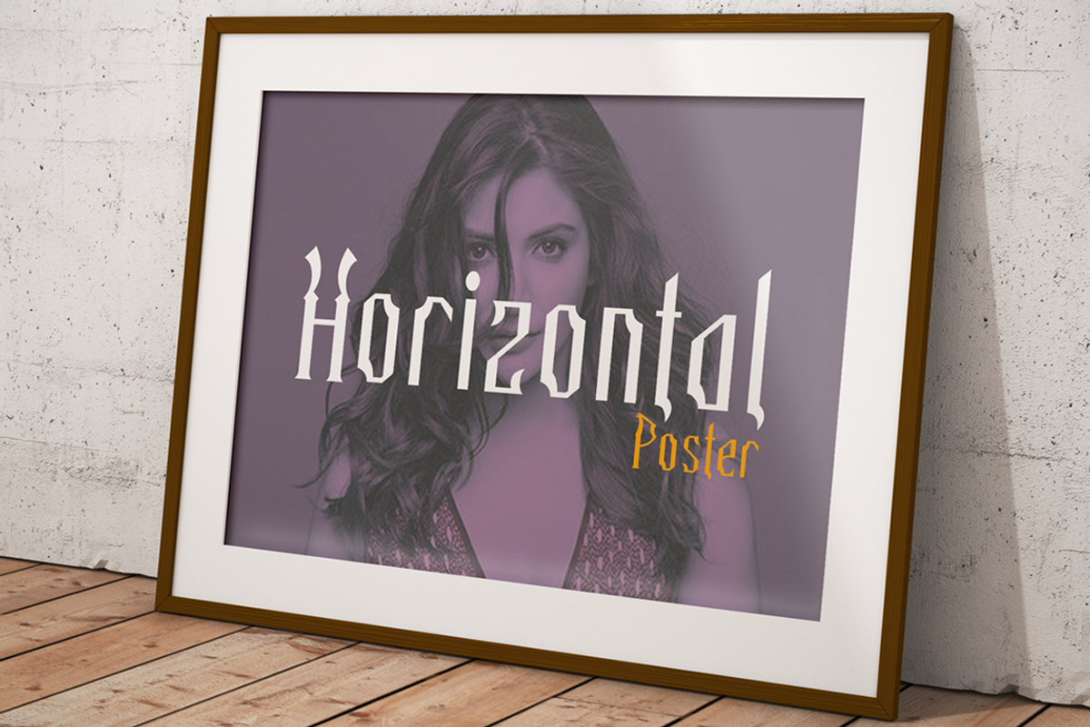 Melamine - Blackletter Font, a Blackletter Font by haniefart (Photo 4 of 7)