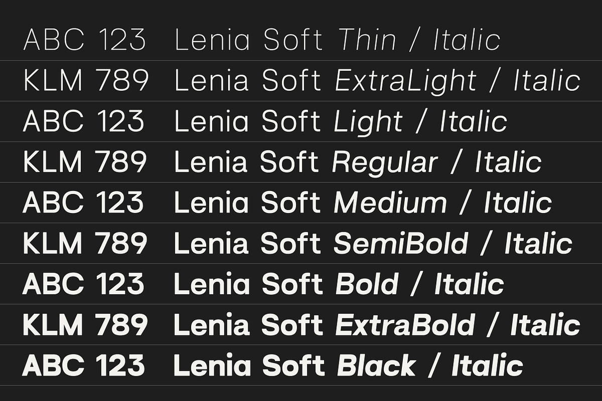 Lenia Soft | Intro 60% OFF, a Sans Serif Font by Lettertype Studio (Photo 2 of 15)