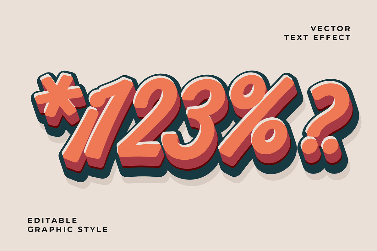 Retro Bold Script Text Effect preview 2