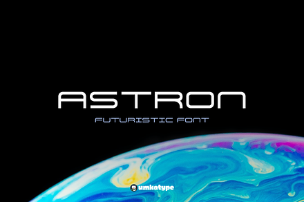 Astron Display Font, a Sans Serif Font by alpercakici