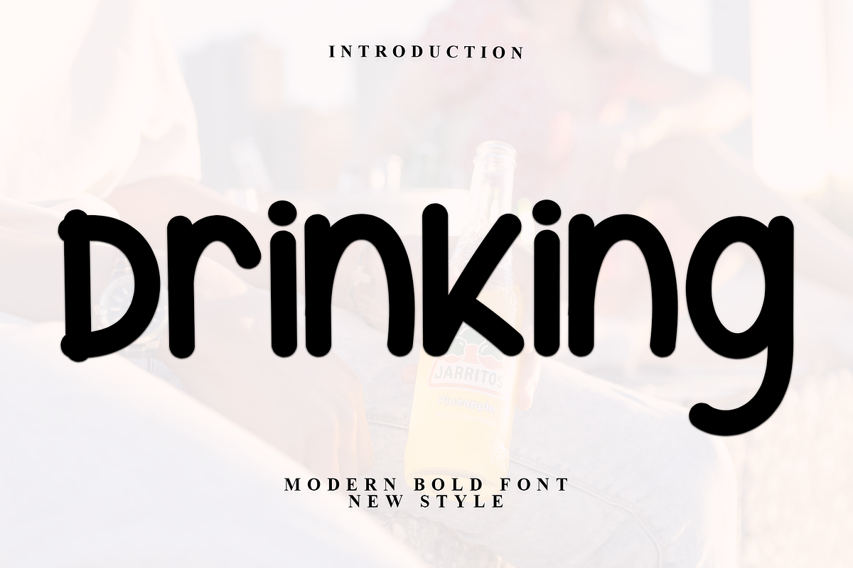 Drinking, a Serif Font by InermediaSTUDIO (Photo 1 of 7)