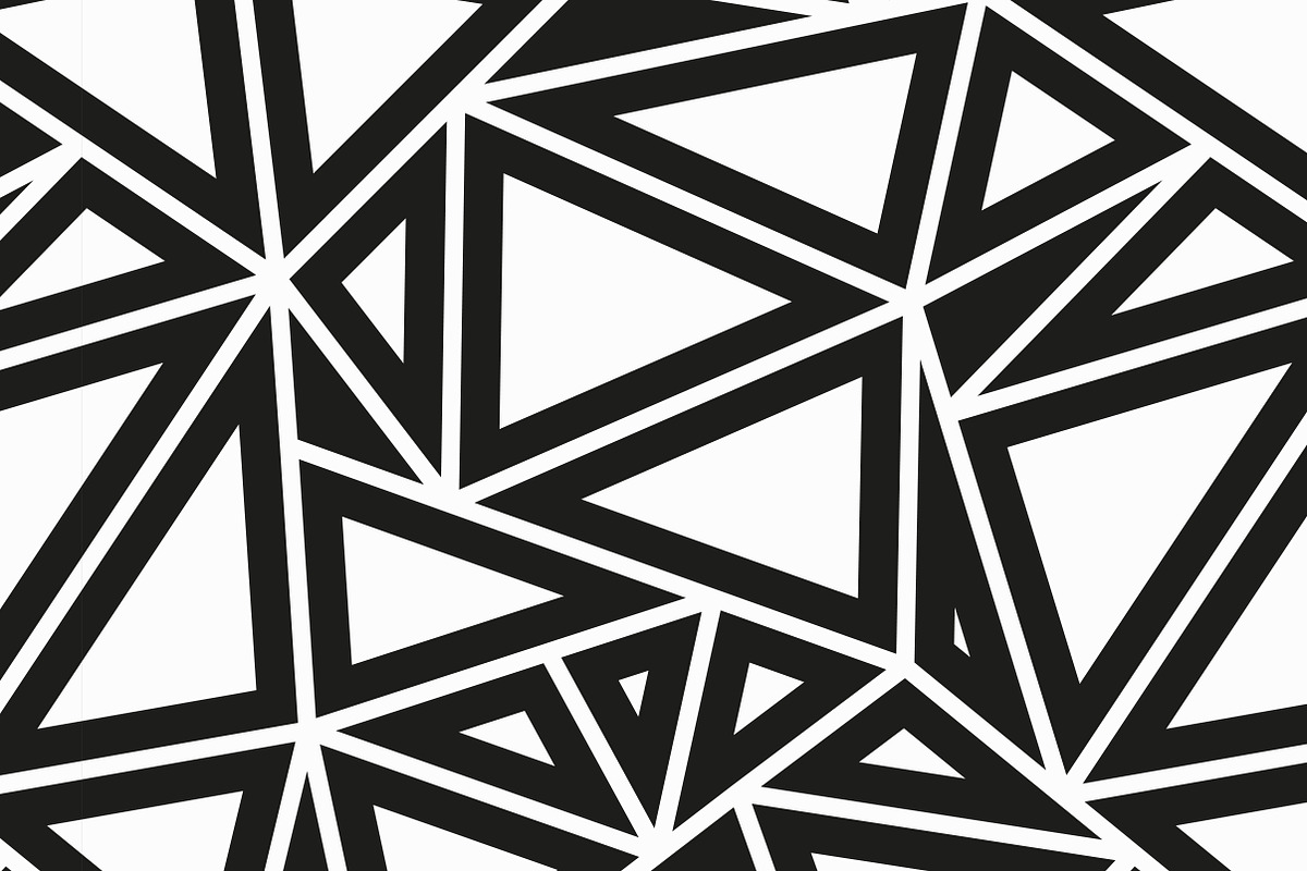 Monochrome Triangle Patterns, a Pattern Graphic by Gudiny (Photo 8 of 11)