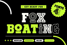 Fox Boating 4 Fonts Style