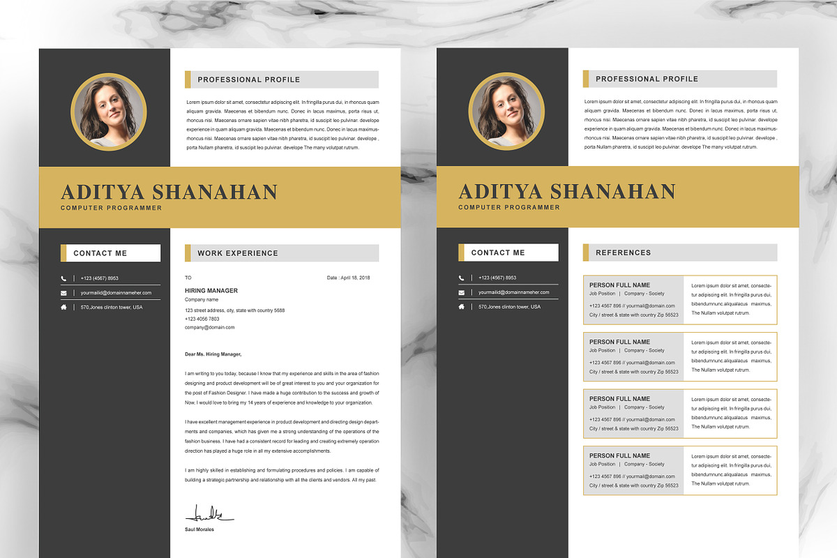 Resume Template, a Resume Template by ResumeInventor (Photo 3 of 6)