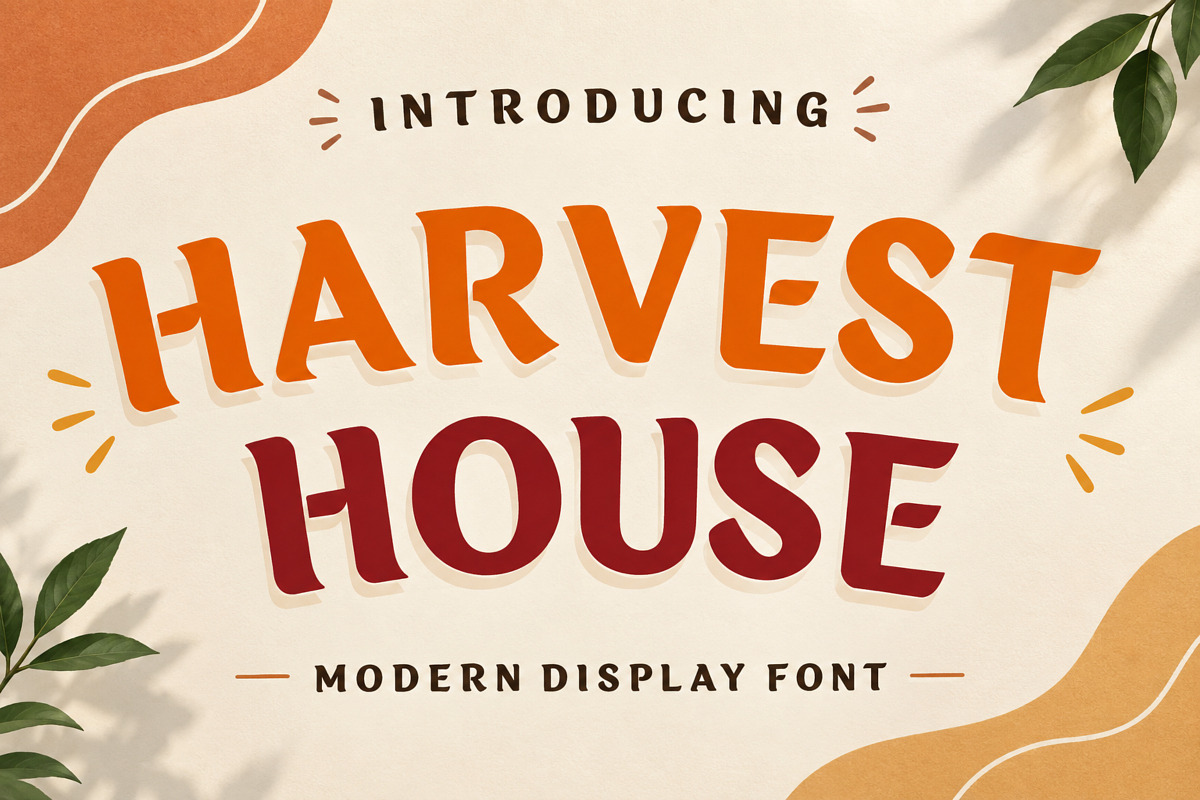 Harvest House - Rustic Font, a Sans Serif Font by Limited.studio (Photo 1 of 5)