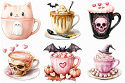 Pink Coquette Halloween Coffee PNG, an Illustration by Craft Nest (Thumbnail 5 of 6)