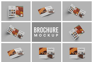A4 Bifold Brochure Mockup Bundle 77