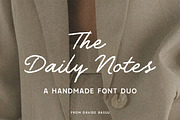The Daily Notes - Script and Sans, a Handwritten Font by Davide Bassu (Thumbnail 1 of 14)