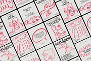 Wonky Social Media Pack, a Social Media Template by Dirtybarn (Thumbnail 1 of 7)