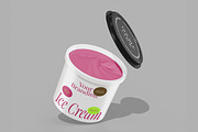 Ice Cream Cup Mockup, a Cups & Container Mockup by Unerispace (Thumbnail 2 of 3)
