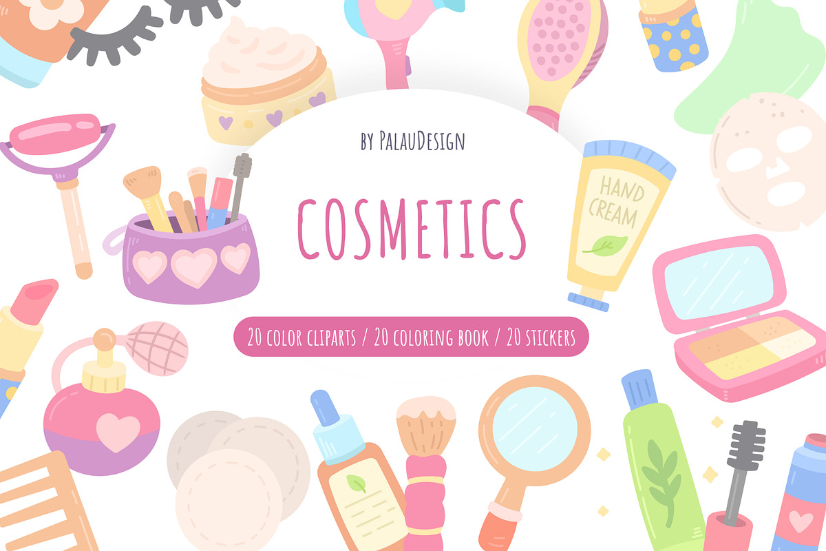 Beauty Cosmetics Clipart, a Work Illustration by Palau (Photo 1 of 10)