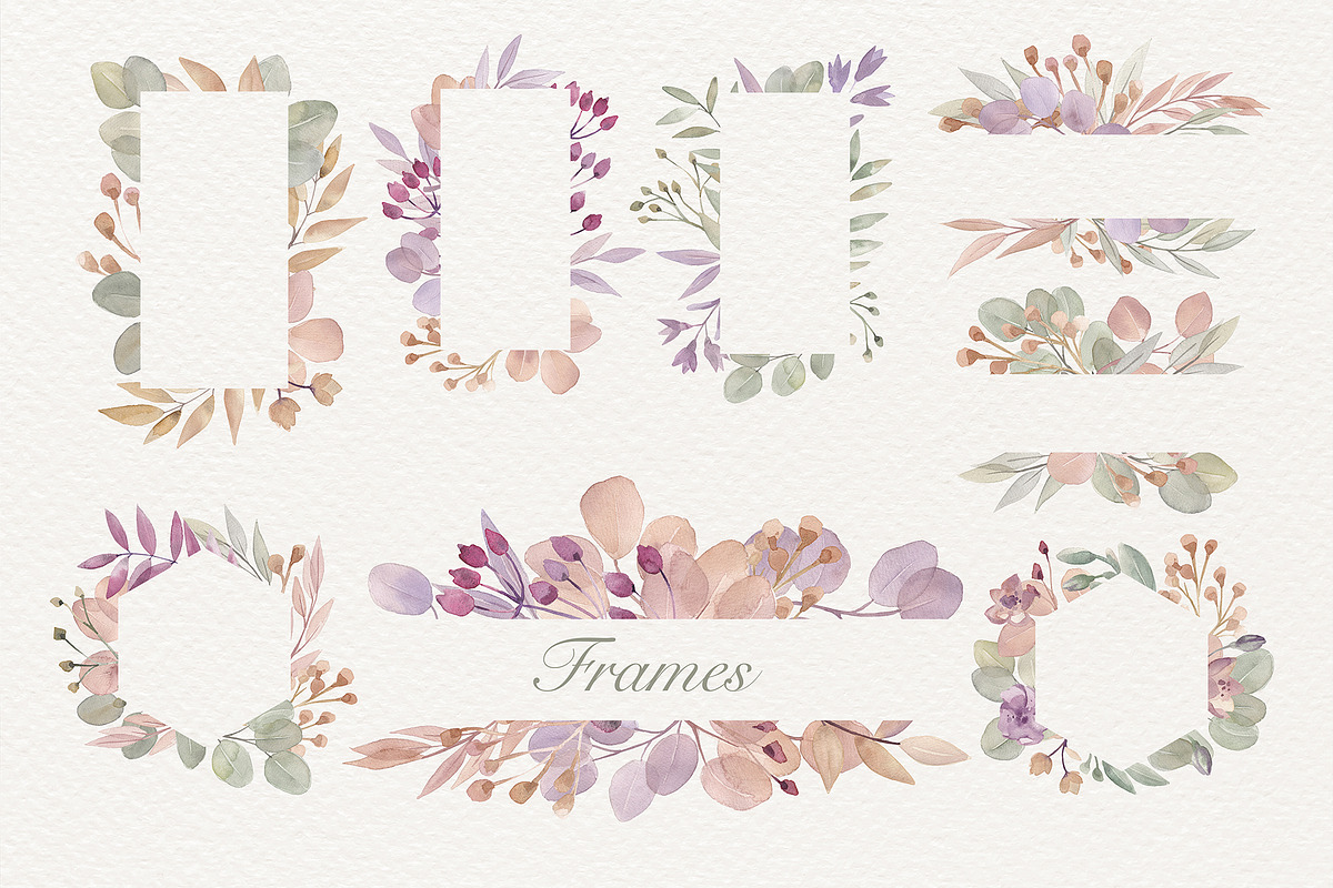 Botanical Harmonious Watercolor Set, a Graphic by NadyaKo (Photo 2 of 7)