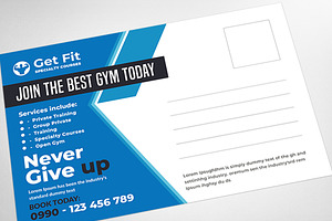 Fitness And GYM Post Card