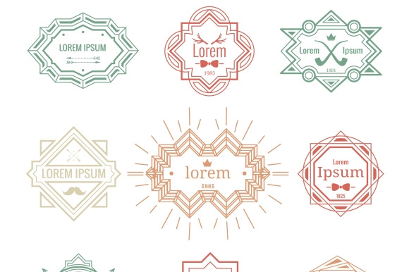 Hipster Vintage Labels
