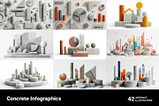 Concrete infographics, a Finance Illustration by Handmadefont (Thumbnail 10 of 11)