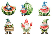 Watermelon Gnome Clipart, an Illustration by Design Market (Thumbnail 4 of 4)