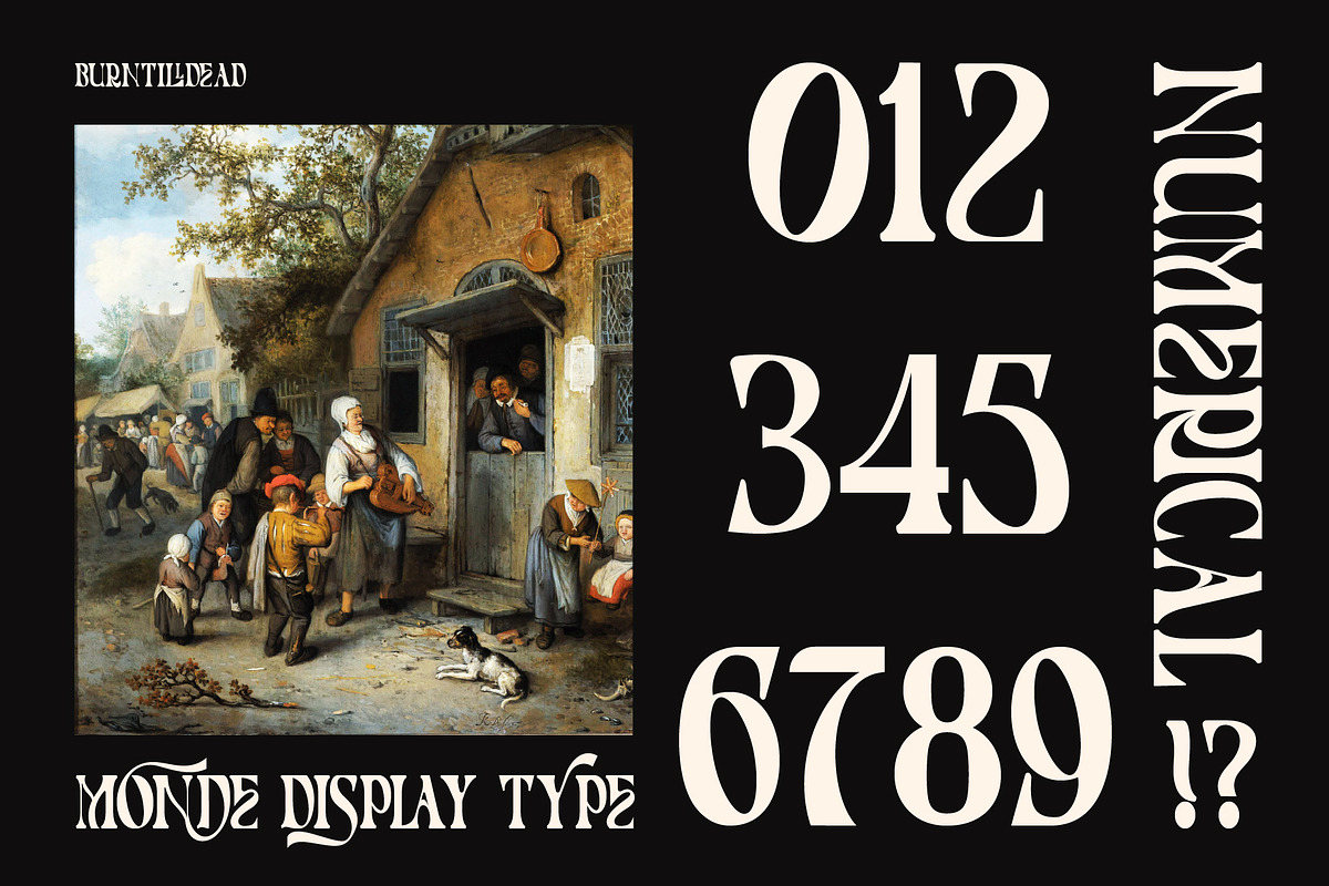 Monde - 100 Ligatures, a Serif Font by Burntilldead (Photo 9 of 16)