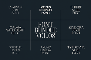 Font Bundle Vol.08 - 8 Premium Fonts