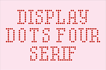 Display Dots Four Serif Font
