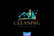 Luxury Cleaning Service Logo Canva, a Branding & Logo Template by Shahjhan (Thumbnail 1 of 3)