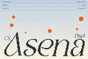 CS Asena Pixel, a Serif Font by Craft Supply Co. (Thumbnail 1 of 8)