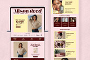 UGC Portfolio Template Canva Website, a Landing Page Template by Digital&Chic (Thumbnail 2 of 7)