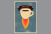 Coffee Break retro vector poster set, a Food Illustration by PoPaShop (Thumbnail 8 of 9)