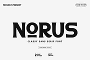 Norus - Classy Sans Serif Font, a Sans Serif Font by overlaytemplates (Thumbnail 1 of 5)