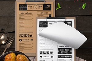 Simple Food Menu, a Flyer Template by Creativestoree