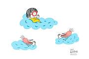 Little girl reading Collection 03, an Animal Illustration by Irene Loal (Thumbnail 3 of 7)