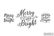 Typography Overlays~Merry and Bright, a Graphic by Jodi Van der Kruik (Thumbnail 2 of 2)