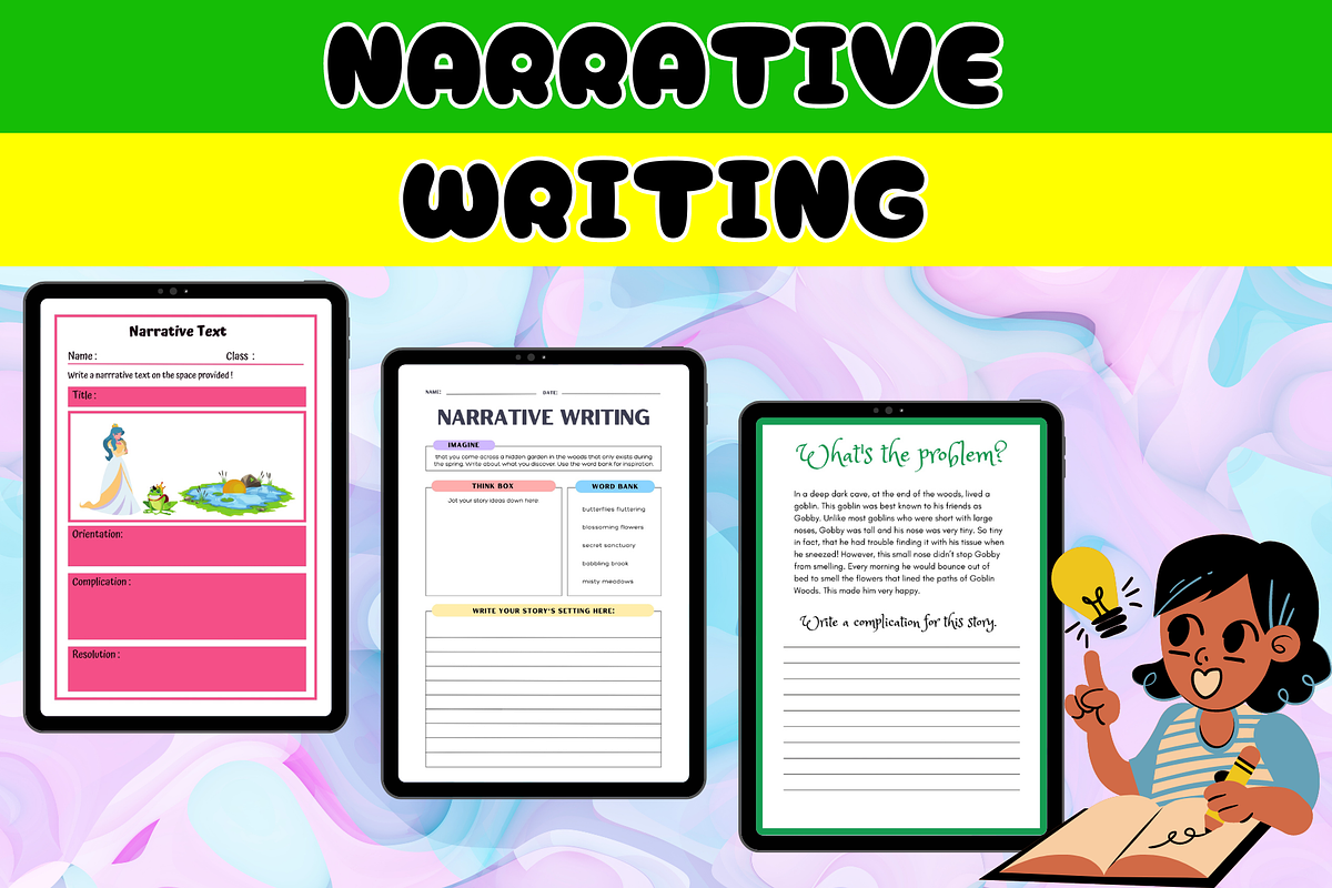 Narrative writing prompts paragraph, a Templates & Theme by Premium Digital Templates (Photo 5 of 5)