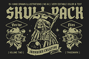 Skull Pack Volume 02, an Object Illustration by IronbirdCreative (Thumbnail 1 of 7)