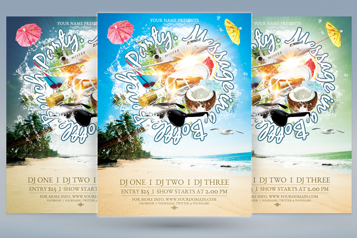 Beach Party Flyer, a Flyer Template by tmcom (Photo 1 of 2)