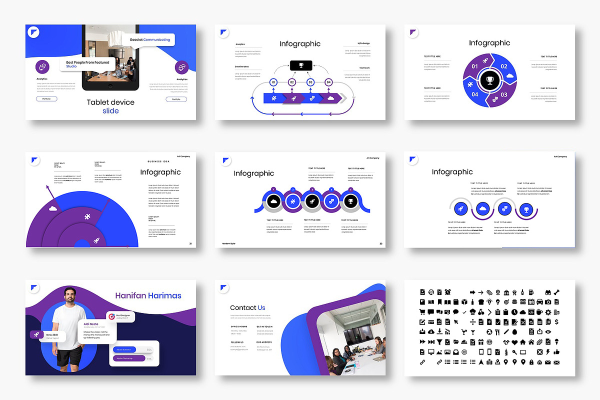 Blubent – Business PowerPoint, a Presentation Template by Dens Creative Studio (Photo 5 of 6)
