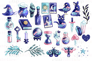 Cosmic Witch Clipart Images, an Illustration by TheClipAtelier (Thumbnail 2 of 3)
