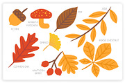 36 Autumn Elements + 12 Patterns, a Graphic by monkik (Thumbnail 3 of 12)